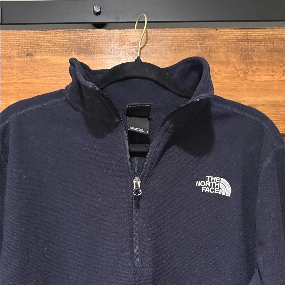 The North Face Fleece 1/4 Zip Pullover‎ - Navy Blue - Size Large